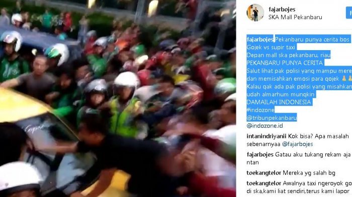 Bentrok Pengemudi Angkutan Online vs Konvensional di Pekanbaru, No 4 Modus yang Pancing Kerusuhan!