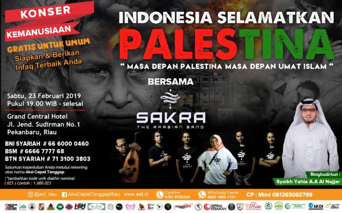 ACT Riau Gelar Konser Kemanusiaan Indonesia Selamatkan Palestina