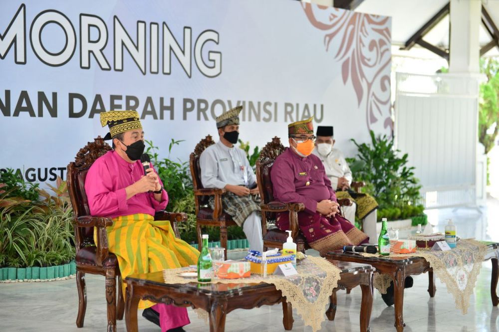 Gubri Syamsuar Gelar Rapat Bersama Forkopimda Terkait Perkembangan COVID-19 dan Karhutla