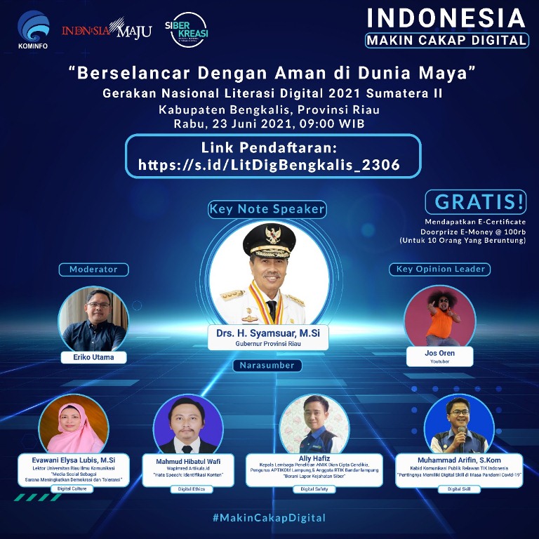 Kementerian Kominfo Gelar Literasi Digital di Kabupaten Bengkalis, Riau