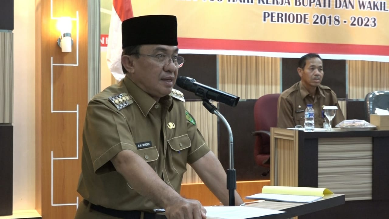 Bupati Kabupaten Inhil, HM Wardan Pimpin Rapat Rakor PKH Tahap I