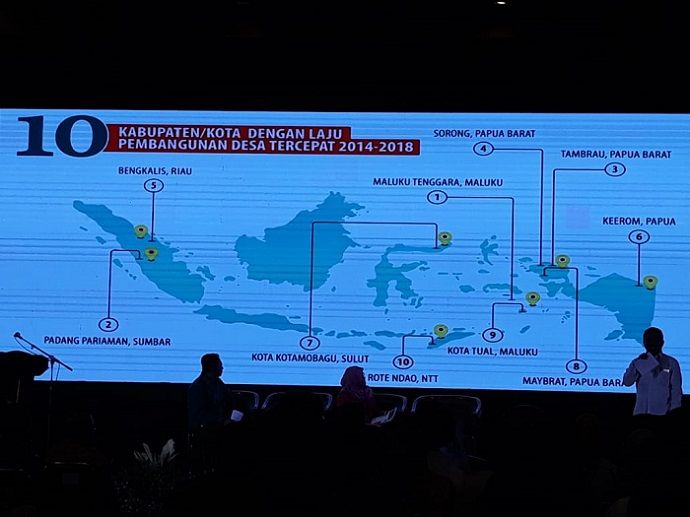 Kabupaten Bengkalis Terbaik Kelima se-Indonesia Laju Pembangunan Desa Tercepat 2014-2018