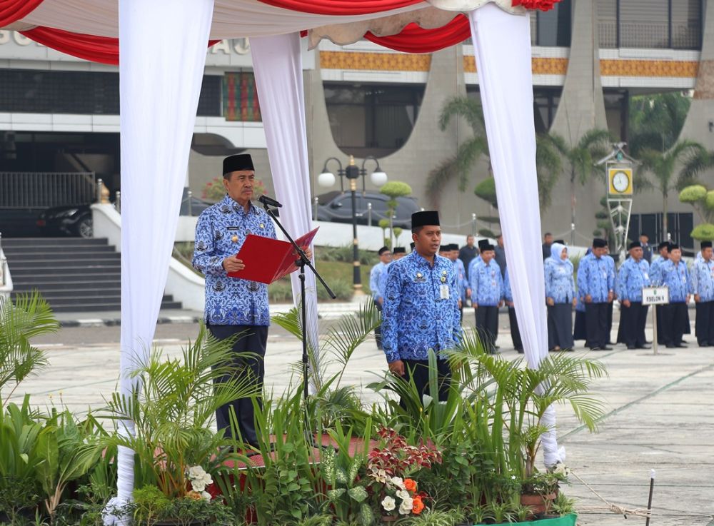 Gubernur Riau Pimpin Upacara Hari Kesaktian Pancasila