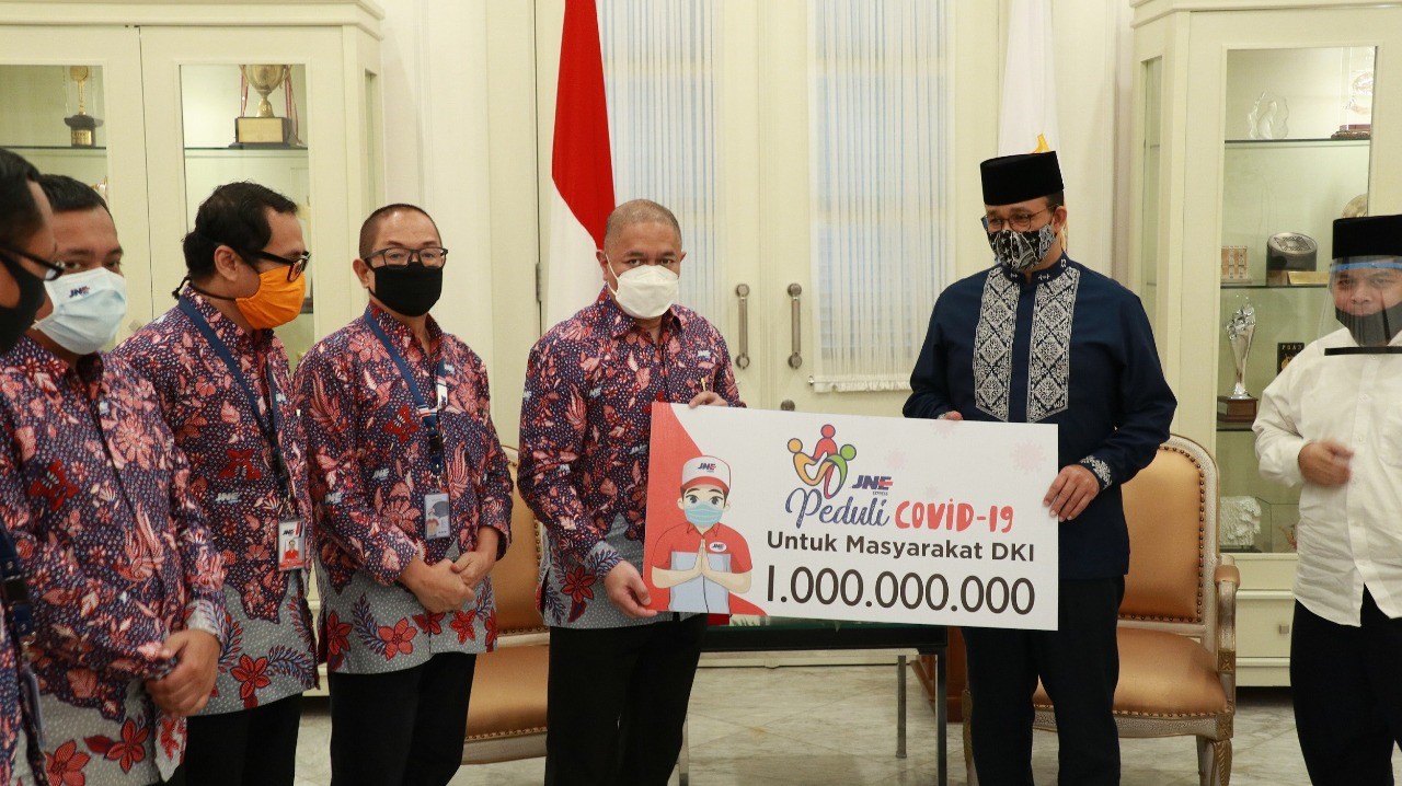 JNE Sumbang 1 Miliar Untuk Perangi Covid-19 di DKI Jakarta