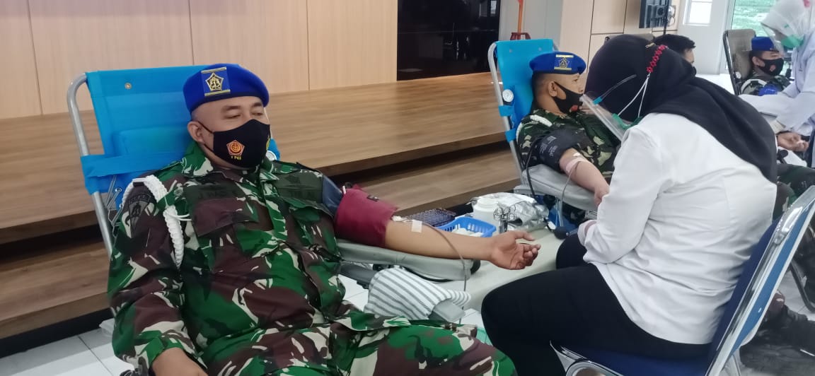 Demi Masyarakat yang Membutuhkan Darah, Lantamal IV Tanjungpinang Gelar Aksi Donor Darah Sukarela
