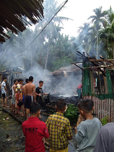 2 Unit Rumah Di Desa Sungai Lokan Terbakar