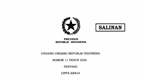 UU Cipta Kerja Diteken Presiden Jokowi, Download File Lengkapnya Disini...