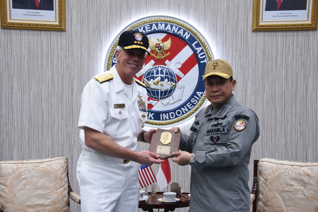 Komandan US Navy 7th Fleet Kunjungi Markas Bakamla RI