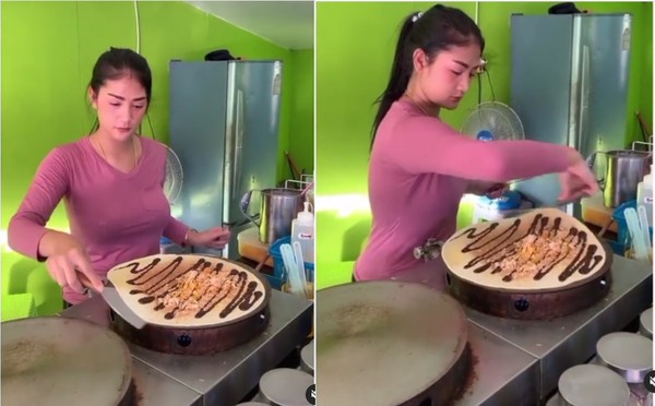 Penjual Crepes Cantik Viral di MEdsos, Netizen: Jadi Pengen Jajan Terus