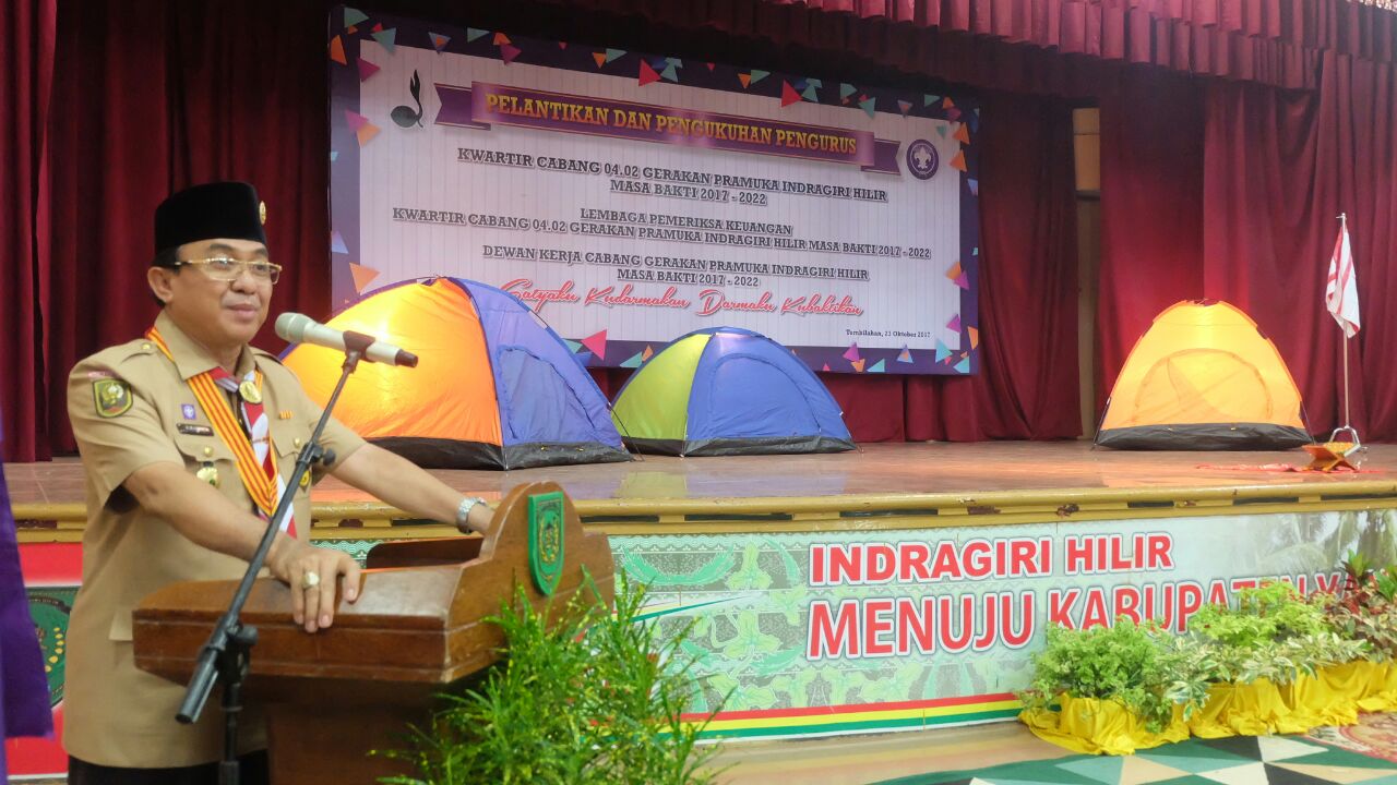 Kamabicab Inginkan Gerakan Pramuka Inhil Jadi yang Tergiat di Riau