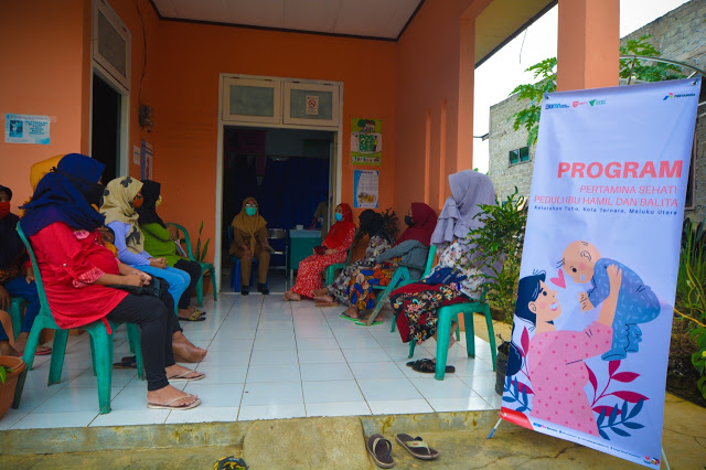 Pertamina Sehati Lakukan Pemberian Makanan Tambahan Untuk Ibu Hamil di Kelurahan Tubo