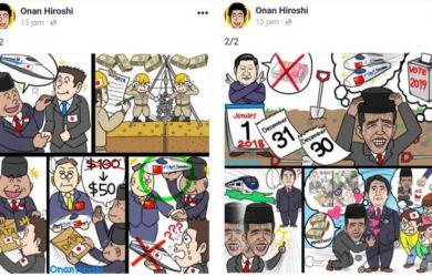 Komikus Jepang Onan Hiroshi Jelas Menghina Presiden dan Bangsa Indonesia!