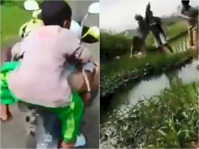 Sejumlah Remaja Ini Lempar Bocah ke Dalam Sungai, Tuai Kecaman Netizen
