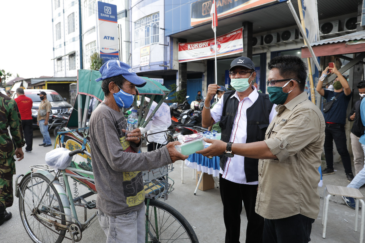 Wakil Ketua DPRD Inhil Minta Masyarakat Kenakan Masker Saat Beraktivitas