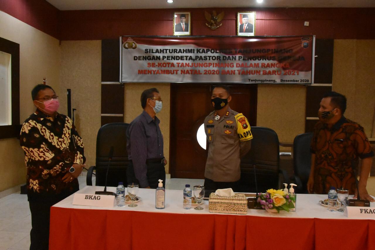 Kapolres Tanjungpinang Jalin Silaturahmi Bersama FKAG, BKAG, Pendeta dan Pengurus Gereja Se-Kota Tanjungpinang