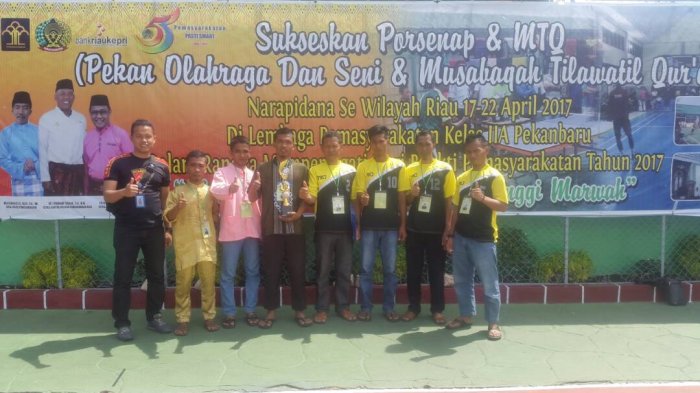 MANTAP! Napi Rutan Selatpanjang Juara I Tahfiz Quran Se-Riau