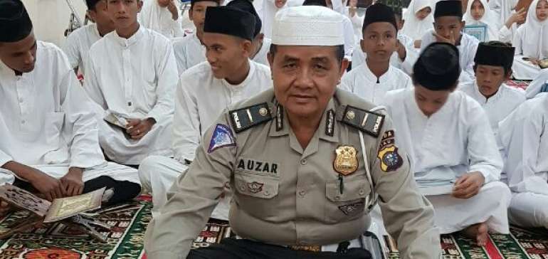 Ipda Auzar, Anggota Polda Riau yang Diserang Teroris Miliki Pesantren dan Mendidik Ratusan Anak Yatim