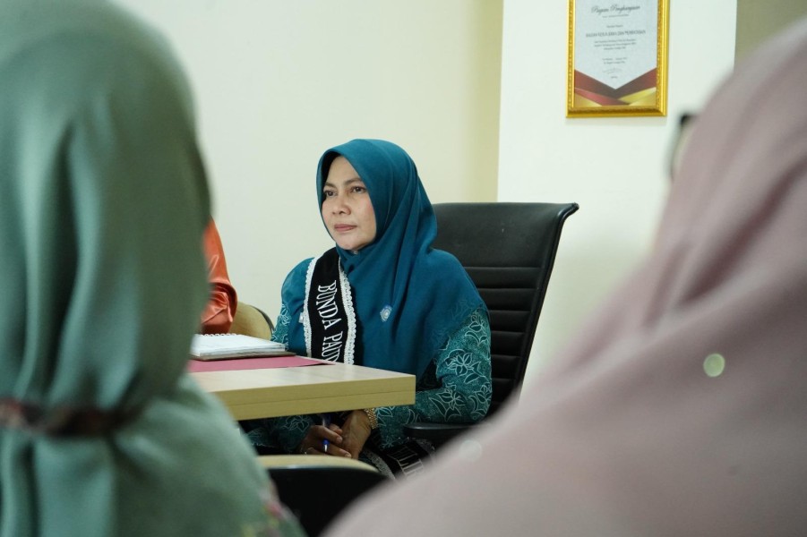 Bunda PAUD Inhil Hj Katerina Susanti Herman Hadiri Rapat Rencana Kerja Sama Pemerintah Kabupaten Indragiri Hilir