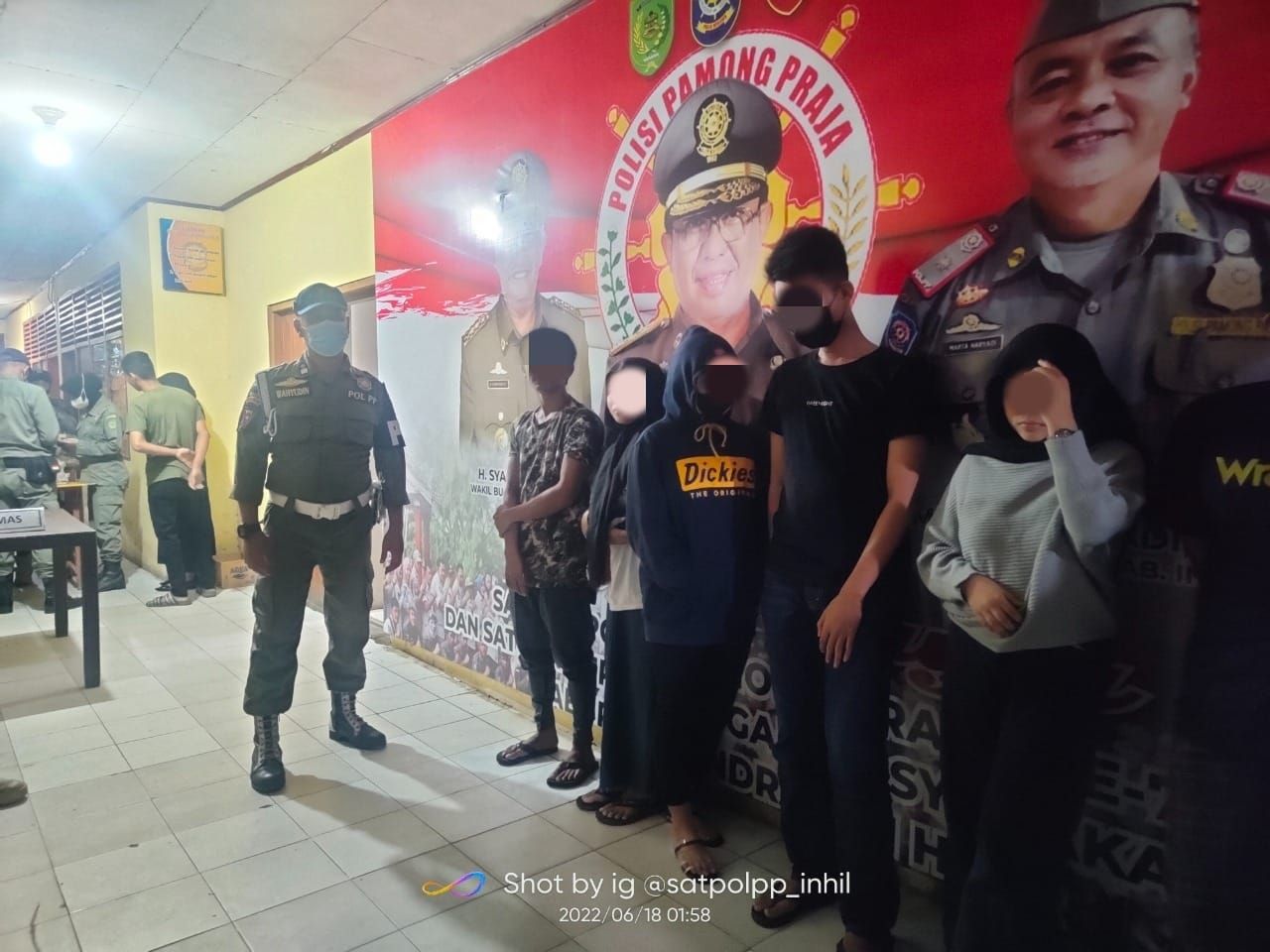 Lagi Enak-Enak Ngamar Sama Pacar, Eh Malah Diangkut Satpol PP Inhil