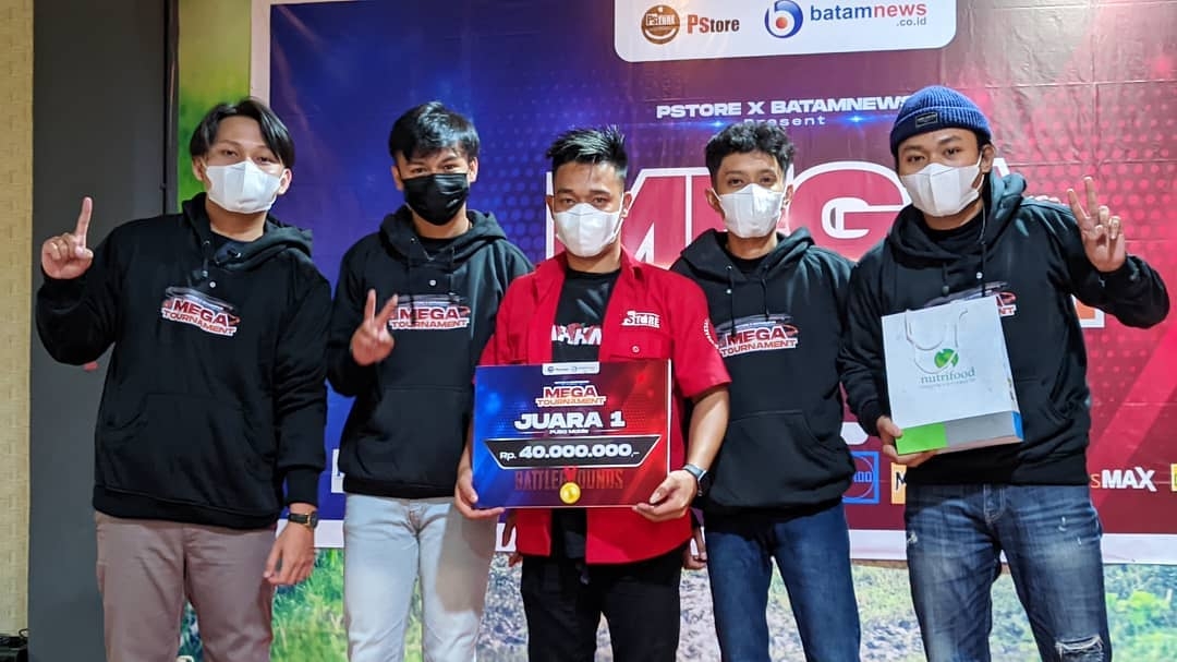 Team Mythic PUBGM Tanjungpinang, Berhasil Meraih Juara I dalam Ajang Bergengsi Mega Tournament di Batam