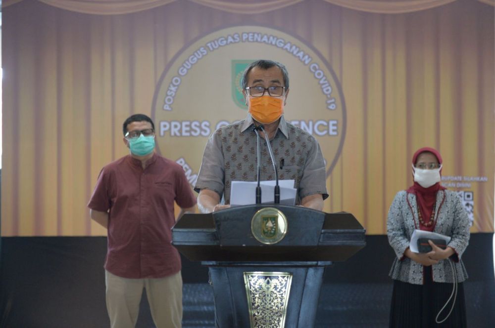 Gubri Syamsuar Umumkan 1 Kasus, Pasien Positif Covid-19 di Riau Jadi 13 Kasus