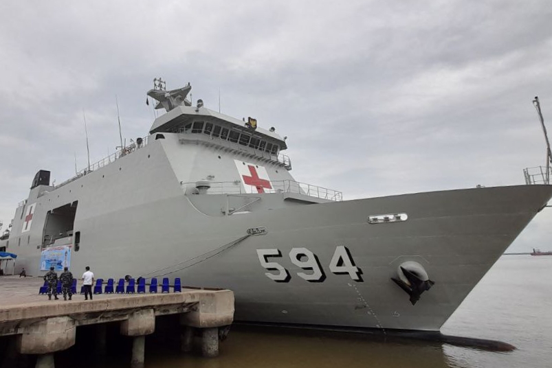 Bantu Hadapi Corona di Riau, Inilah Kapal Perang RI Semarang-594