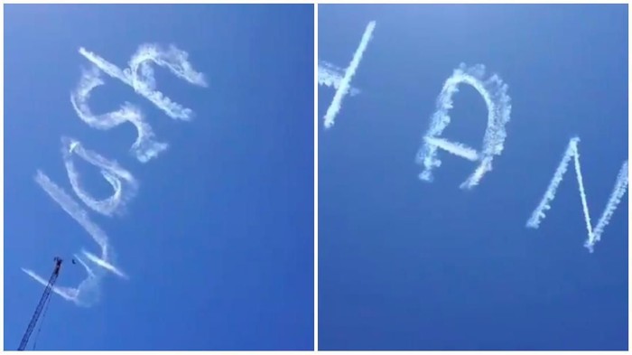 Pilot Tulis Pesan Cuci Tangan di Langit Untuk Bantu Lawan Corona