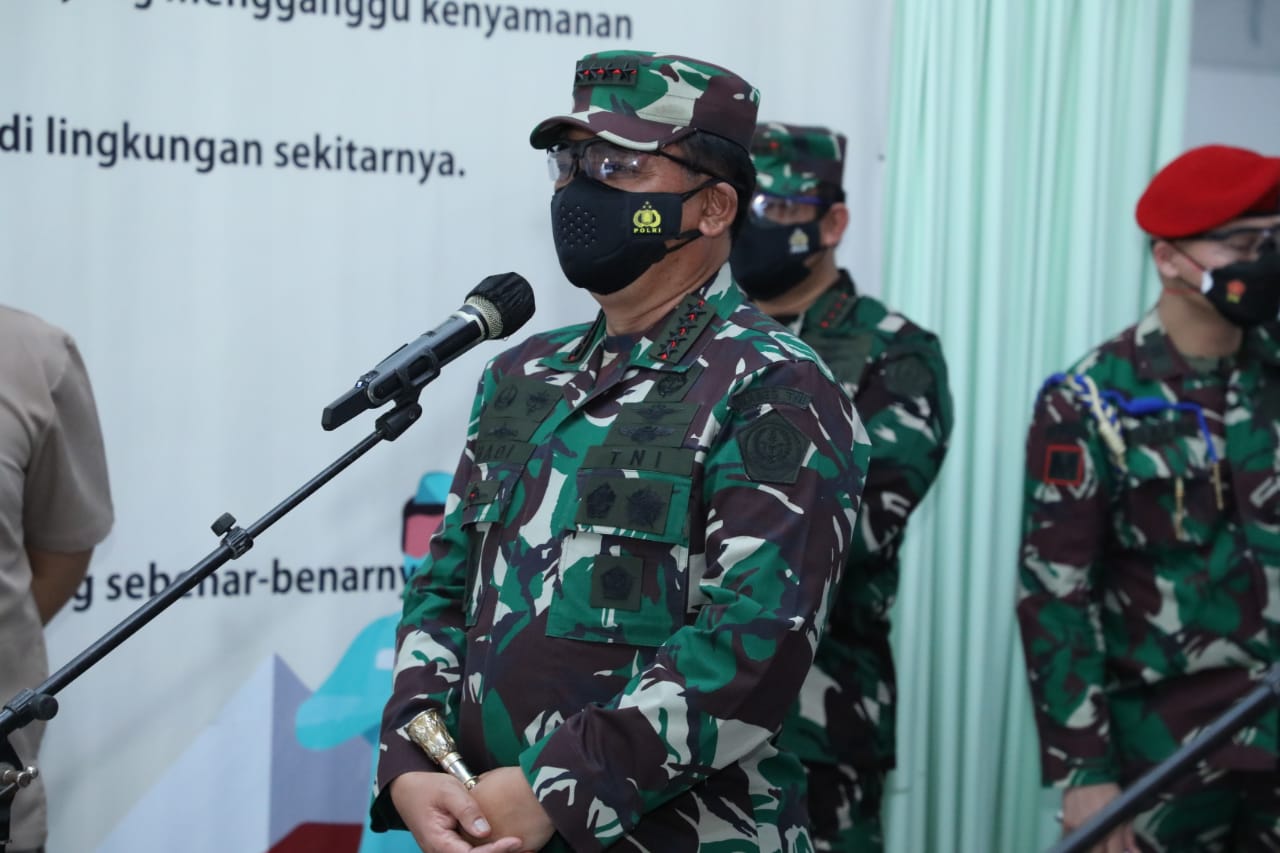 Panglima TNI : TNI-Polri Bantu Siapkan Fasilitas Isoman dan Isoter Di Setiap Wilayah