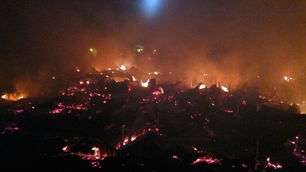 Diduga Karena Lampu Teplok, 15 Unit Rumah di Inhil Ludes Terbakar