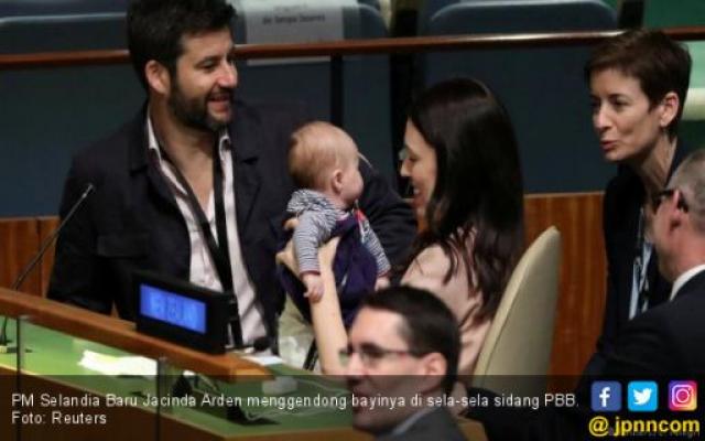 Bayi PM Selandia Baru Bikin Heboh Sidang PBB