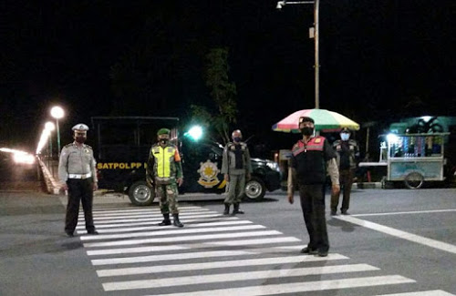 Cegah Covid-19, Tim Satgas Covid-19 Kabupaten Siak Gencar Patroli di Malam Hari.