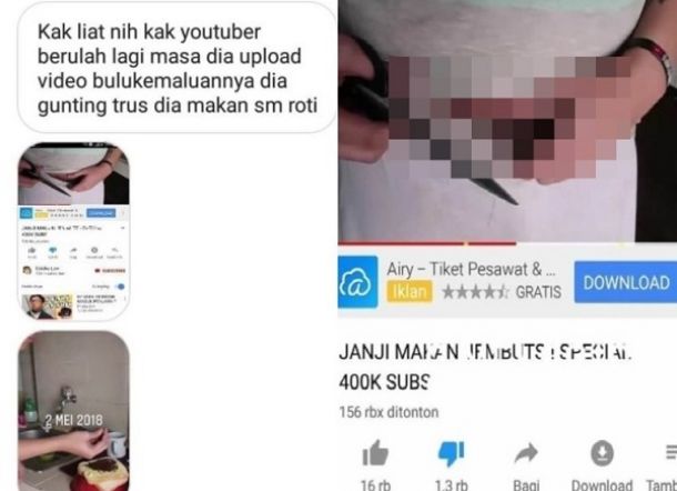 Demi Kejar Subscribers, Youtuber Ini Rela Lakukan Hal Menjijikkan Ini