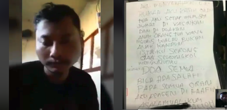 Istri Selingkuh, TKI Pria Ini Bunuh Diri Lompat dari Pabrik. Tulis Wasiat dan Live di Facebook!