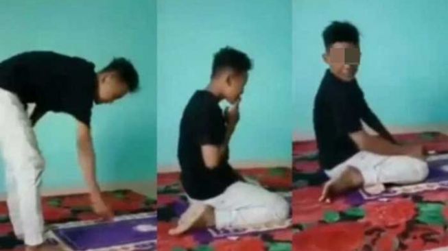 ABG Viral Salat Sambil Merokok, Kejadian Diduga di Makassar
