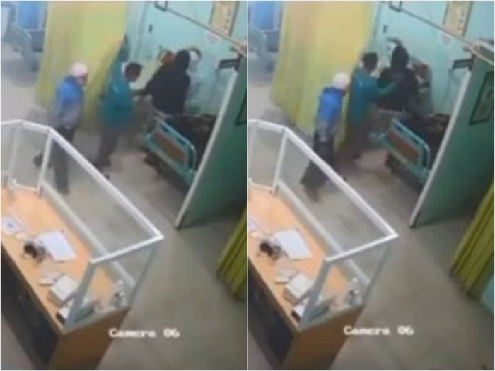 Keluarga Pasien Terekam CCTV Pukul Perawat Puskesmas saat Tangani Pasien COVID-19