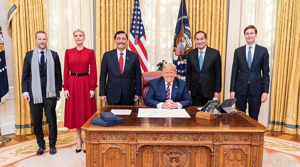 Luhut Pandjaitan Bertemu Presiden Amerika Serikat Donald Trump