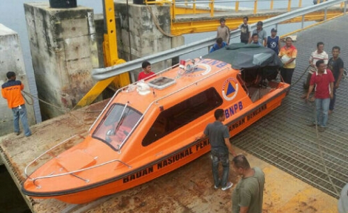 BPBD Kepulauan Meranti Terima Bantuan Kapal Cepat Evakuasi dari BNPB RI