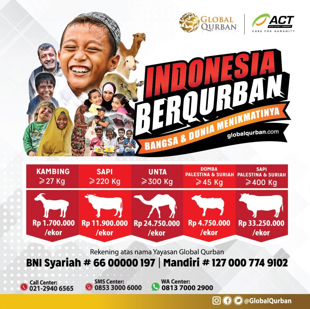 Sambut Hari Raya Idul Adha, ACT Riau Hadirkan Global Kurban ACT