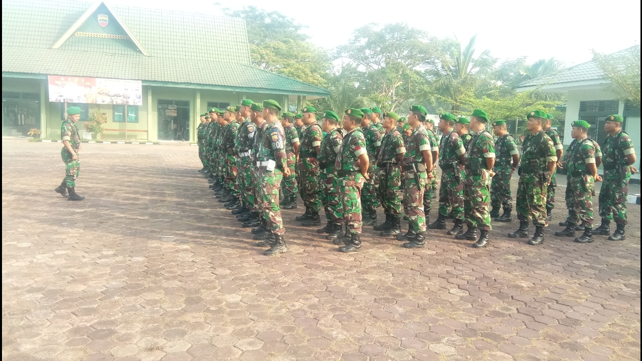Tingkatkan Pengamanan Jelang Pelantikan Presiden, Kodim 0314/Inhil Siapkan Satu SSK Pasukan