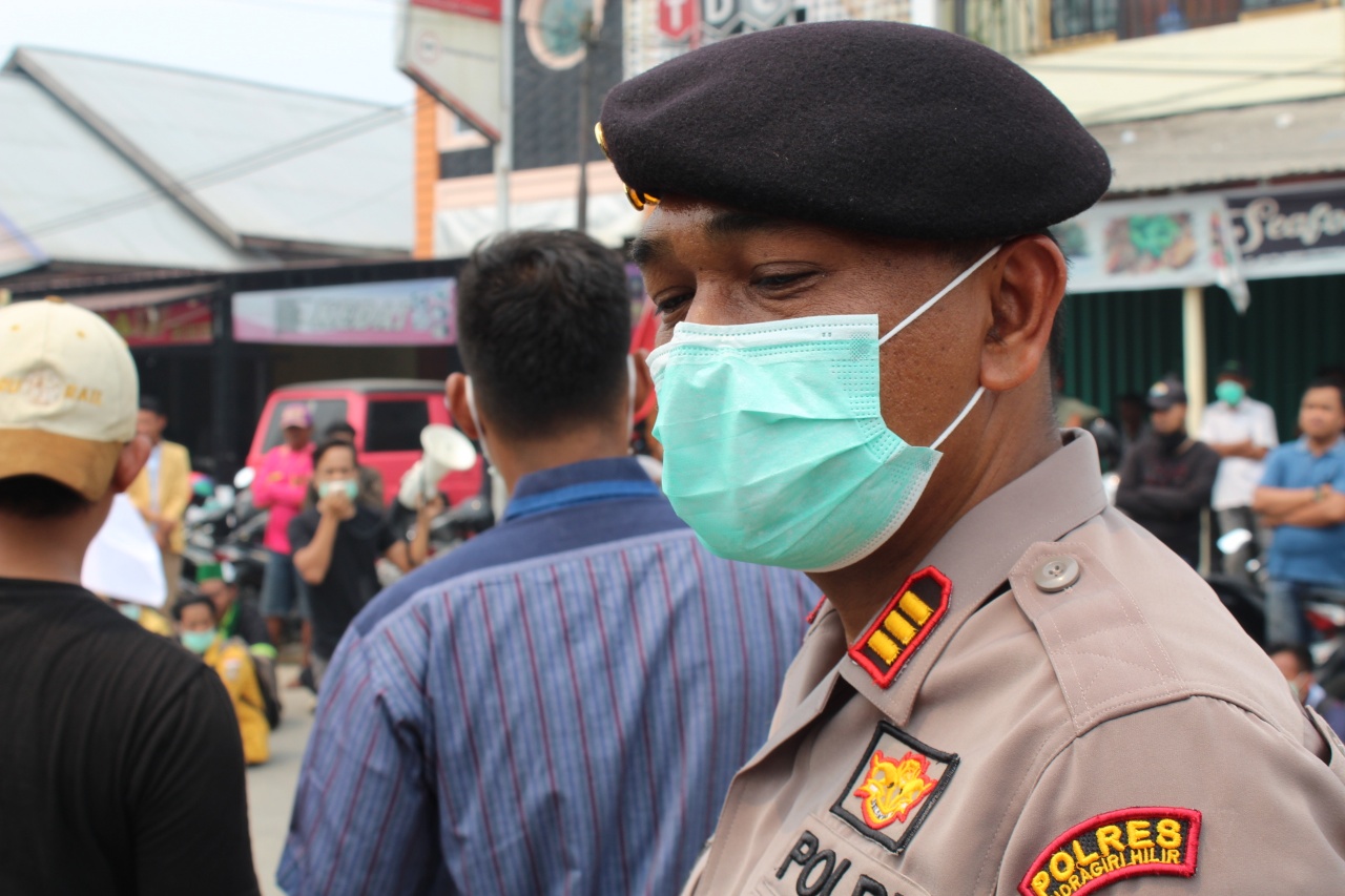 Polres Inhil Kerahkan Ratusan Personil Guna Amankan Pelantikan Anggota DPRD dan Aksi Damai