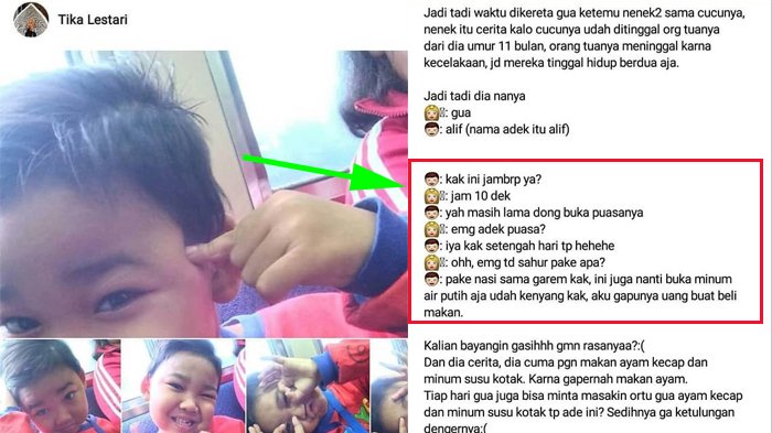 Viral Kisah Alif Hidayat, Bocah yang Sahur Nasi Garam, 'Nanti Buka Minum Air Putih Udah Kenyang'