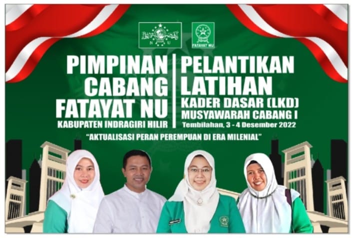 Siti Aisyah Resmi Dilantik Sebagai Ketua Fatayat NU Inhil
