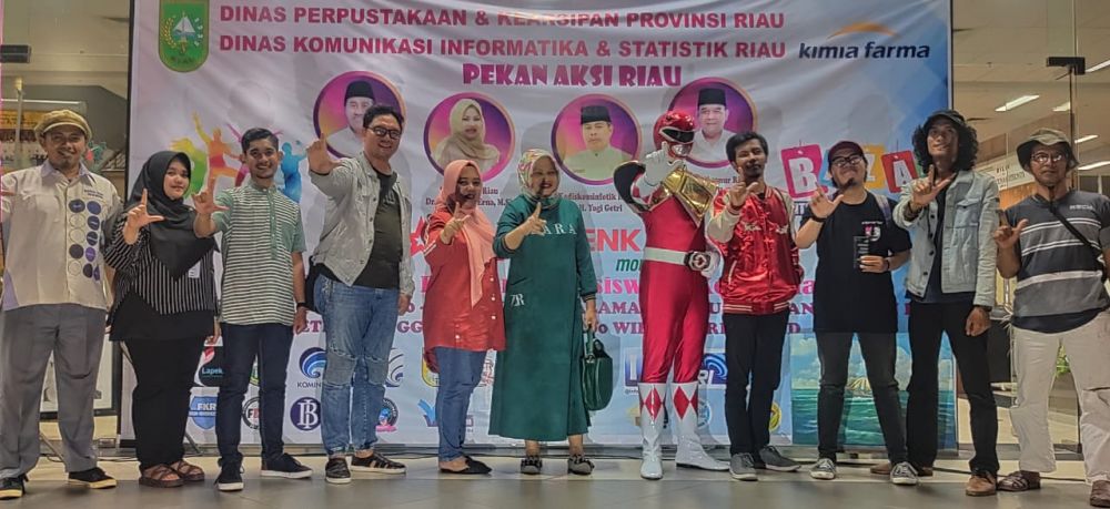 Dispersip dan Diskominfotik Riau Gelar Giat Minggu Sinergi