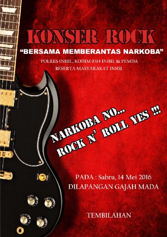 Konser Rock 'Bersama Memberantas Narkoba' di Inhil