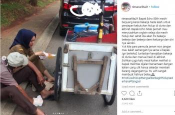 MULIA BANGET... PNS Cantik Ini Ajak Penjual Cincau Makan Mewah