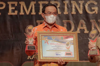 Inhil Raih Kabupaten Informatif di KI Riau Award 2021