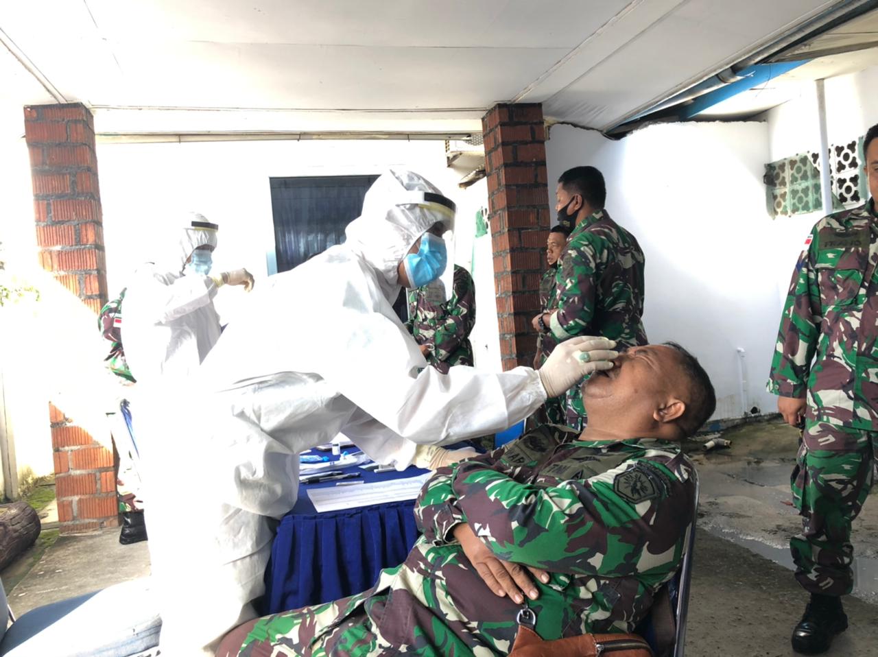 Lonjaknya Korona, Lanal TBK Gelar Tes Rapid Swab Antigen