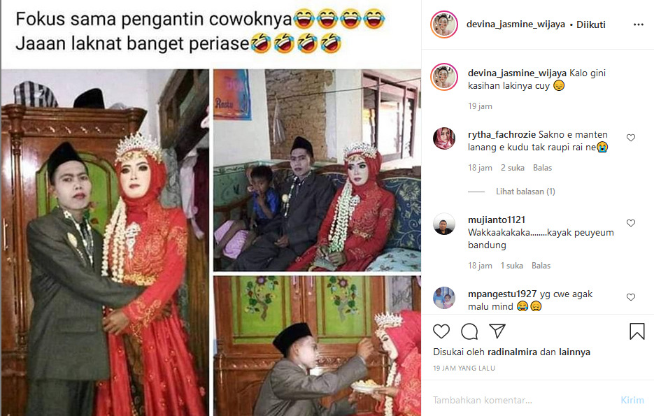 Baru Menikah, Netizen Salfok ke Wajah Pengantin Cowok ini