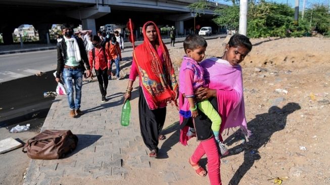 India Izinkan Pekerja Migran Pulang ke Kampung Halaman, Tapi...