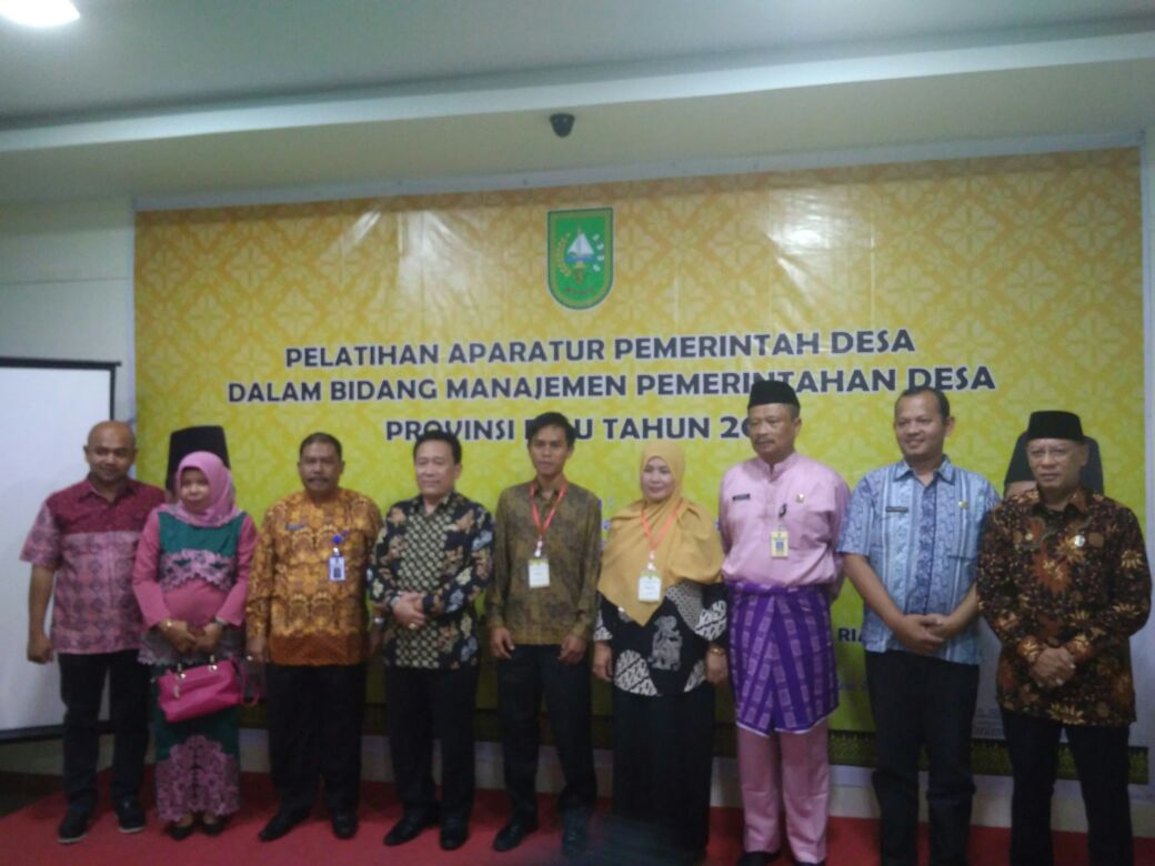 DPMD Riau Gelar Pelatihan Aparatur Pemerintah Desa di Inhil